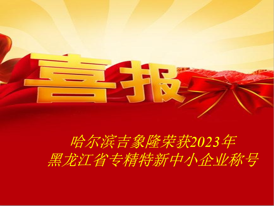 公司榮獲2023年專(zhuān)精特新中小企業(yè)稱(chēng)號(hào)